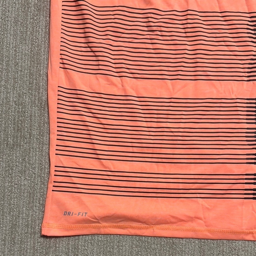 Nike Swim Dri-FIT Hydroguard Short Sleeve Shirt Orange/Navy Men's Size S UPF 40+ - Picture 6 of 12